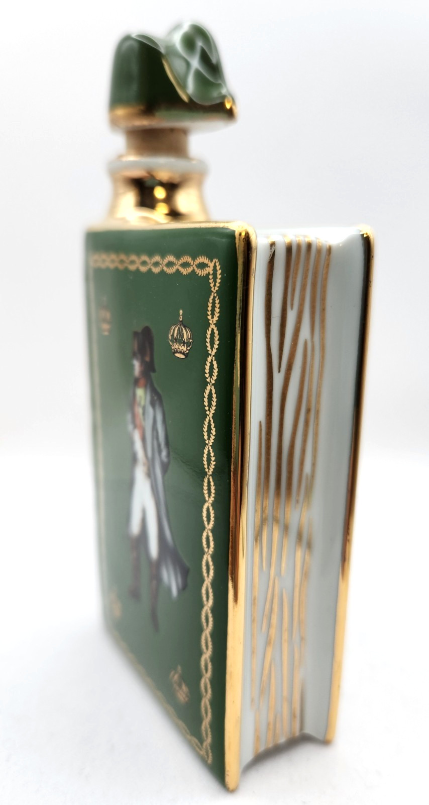 CAMUS NAPOLEON COGNAC Book Decanter 50ml EMPTY Bottle – Green