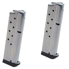 2-PACK 1911 10mm 8rd Stainless with Bumper Pad Metalform Magazine