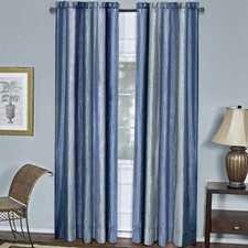 Ombre Panel Light Filtering Semi-Sheer Window Curtain - 63 Inch Length, 50 Inch