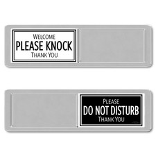 Black White Please Do Not Disturb Sign Welcome Please Knock Office Decor Do No