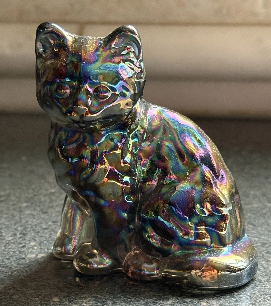 glass cat figurine products for sale | eBay