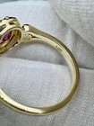 " Powerful in Pink"  1.30 Ct. Pink Spinel 14K Gold Earth Mined Diamond Ring — photo 6