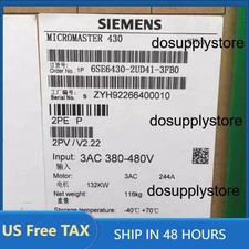 New Siemens 6SE6430-2UD41-3FB0 MICROMASTER430 without filter 6SE6 430-2UD41-3FB0
