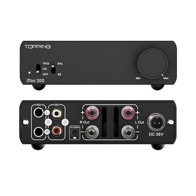 TOPPING  Mini 300 Hifi Audio Compact Desktop Power Amplifier TRS/RCA Input jacks