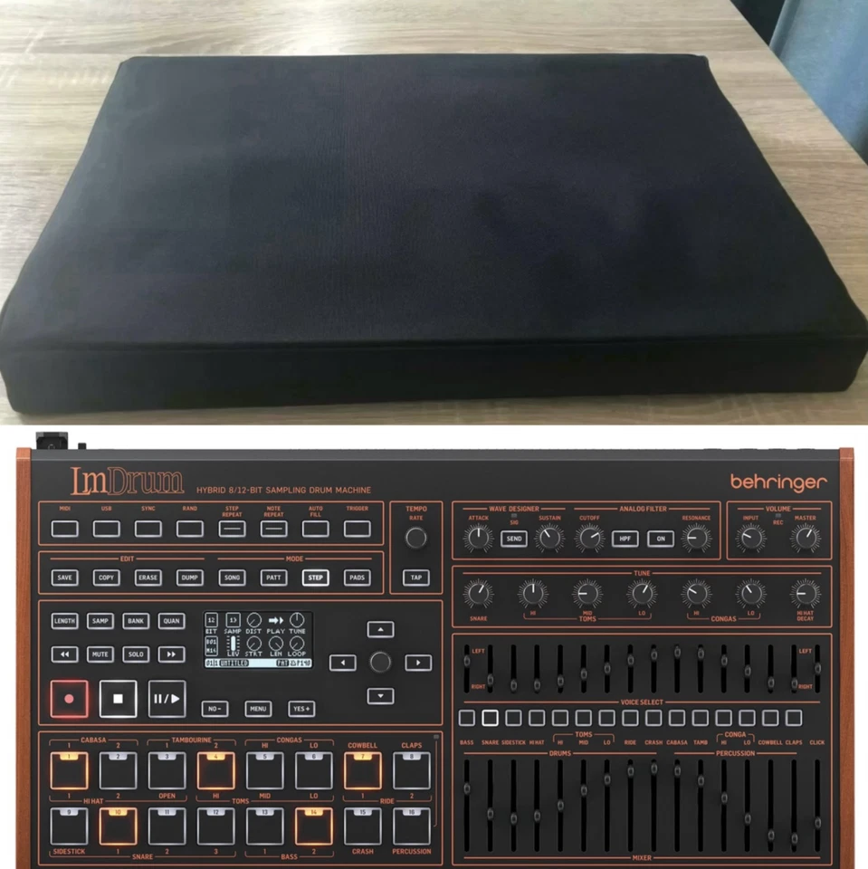 BEHRINGER LM DRUM MACHINE DUST COVER - HAND MADE IN UK