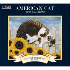 2025 American Cat Wall Calendar Adorable Felines Monthly Planner And Organizer