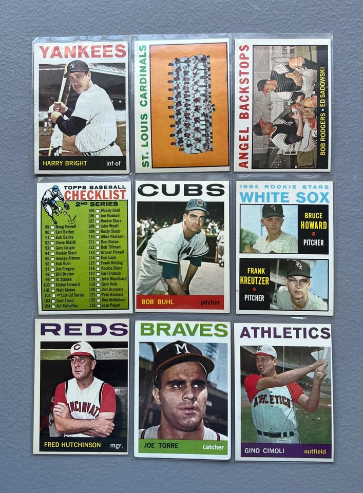 1964 Topps Baseball Cards 40 Different Rookies/Team/High #s & Checklist - Image 2 of 4