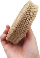 1" Natural Burlap Fabric Roll 10 Yards Jute Ribbon
