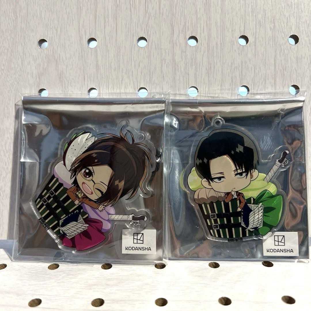 Levi Hange Merch Attack On Titan Acrylic Keychain Set Levi Hange
