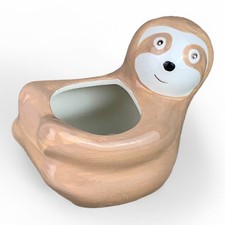 Sammie the Sloth Ceramic Animal Planter Pot for Succulents or Small Plants
