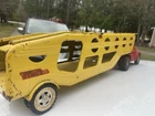 1960's vintage Tonka Car Carrier semi truck trailer pressed steel