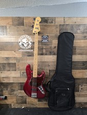 2011 Fender Standard Jazz Bass MIM Candy Apple Red 4-String Guitarw/ Bag