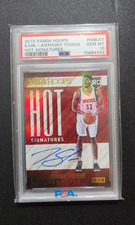 2015-16 Panini Hoops Hot Signatures Karl-Anthony Towns Rookie Auto PSA 10