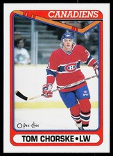 1990-91 O-Pee-Chee Tom Chorske #490 RC Rookie Montreal Canadiens