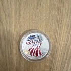 U.S. Mint American Eagle 1 oz Silver Coin 1999 .999 Fine Colorized Uncertified
