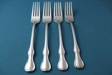 4 Dinner Forks Reed & Barton MODERN PROVINCIAL Stainless 7 1/2"
