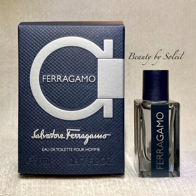 Salvatore Ferragamo Eau de Toilette EDT Pour Homme MINI Splash Dab .17oz 5ml NIB