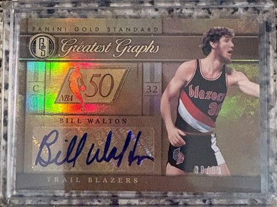 Bill Walton 2011-12 Panini Gold Standard Greatest Graphs Auto /99