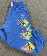 Vintage 90’s Looney Tunes Blue Jeans Bugs Bunny Taz Daffy Pants Kids Size 4 USA