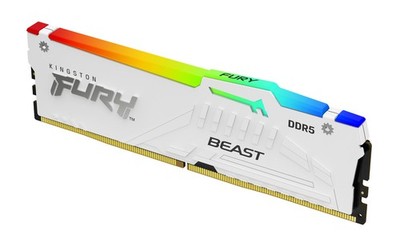 DDR5  16GB PC 6000 CL36 Kingston FURY Beast White RGB retail