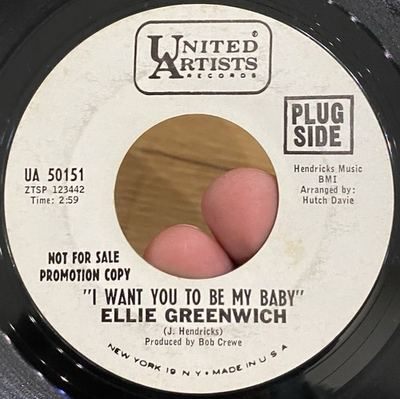 #ad #ad RARE Mod Northern Soul Promo 45 ELLIE GREENWICH Want You To Be My Baby UA VG* $30.00