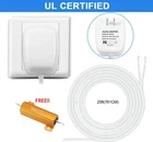 24V Power Supply Adapter Transformer W/ 25FT Wire Video Ring Doorbell 1/2/2 Pro