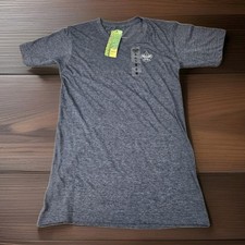 Boys Scouts of America T Shirt Adult S V Neck Navy Blue Heathered Short Sleeve