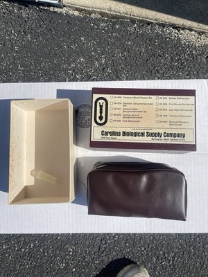 Vtg Carolina Aneroid Sphygmomanometer 69-1205 BP Cuff Medical Prop w/ Box OSU