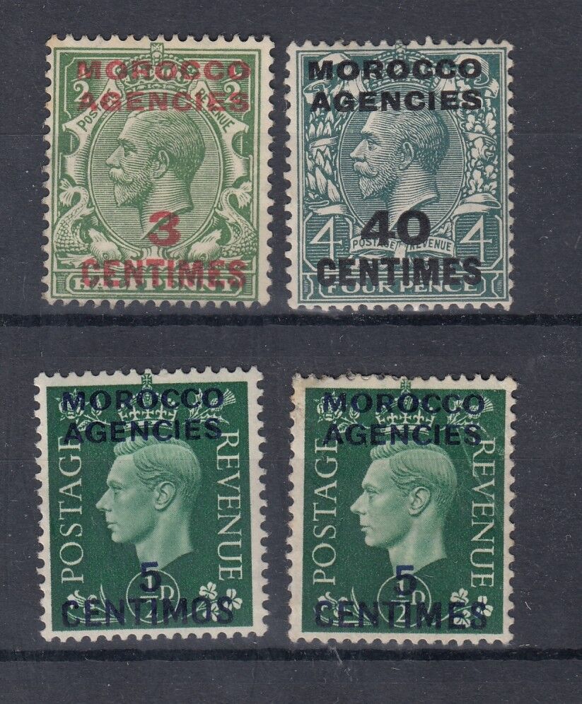 Morocco Agencies KGV KGVI Collection of SG128 165 134 Mint J17 4 Memphis Mall Ranking TOP18