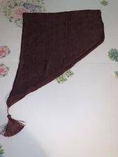 Croscill Crushed Chenille Solid Plum Purple 40”x 21” Ascot Valances