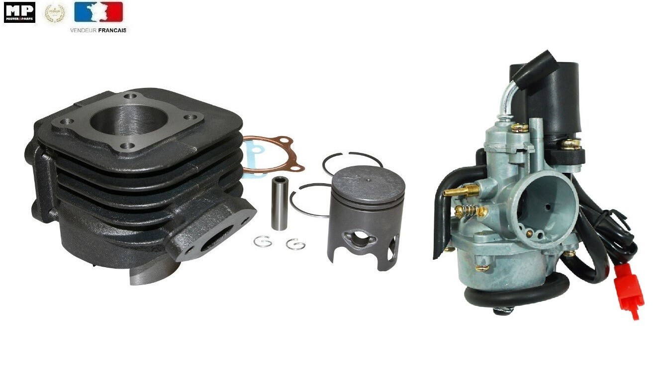 Cylindre piston MBK Booster 2004 carburateur 12mm starter electrique automatique
