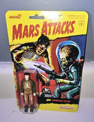 Burning Flesh Mars Attacks Super 7 Reaction Action Figure