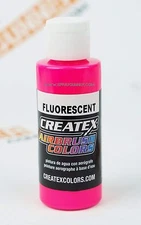 Createx Airbrush Colors 5407 Fluorescent Hot Pink 4oz. water-based paint 