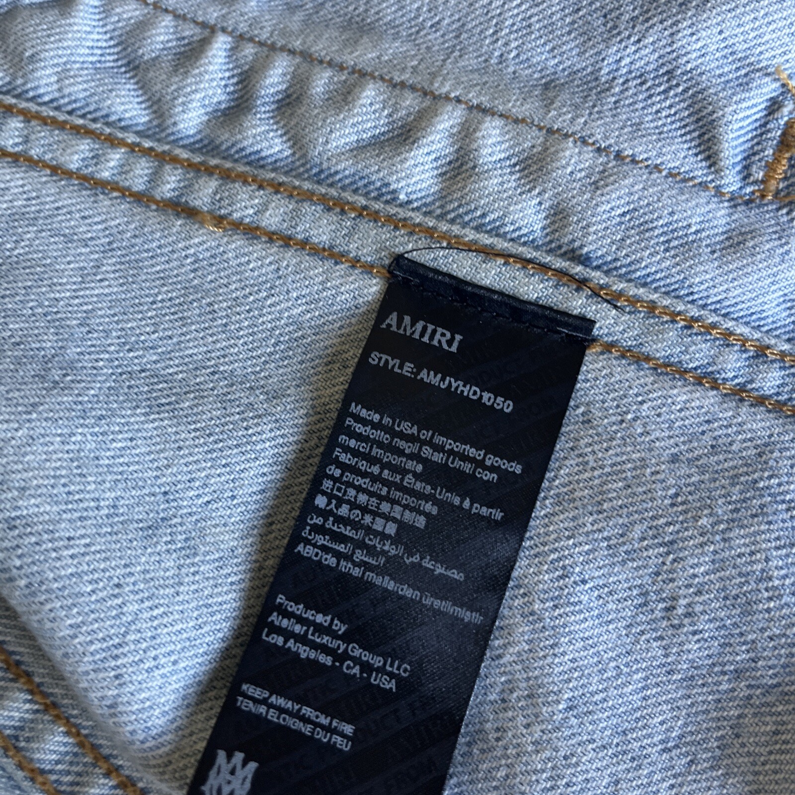 Amiri X Zigzag Jean Jacket 100 Authentic ✅💯💯 image 4