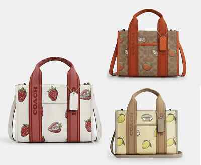 NWT Coach Smith Tote Bag 24 With Lemon/Strawberry/Orange Print CAR79/CAR80/CAR81