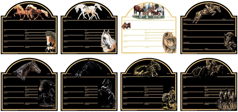 GERMAN RIDING Stalltafel Futtertafel-Boxenschild aus der - Kollektion Christina Bötzel