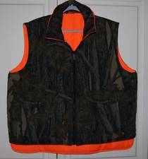Men's Winchester Rebark Reversible Camouflage Orange Hunting Vest - Size XL