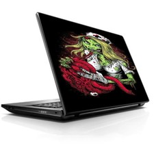 Laptop Notebook Universal Skin Decal Fits 13.3" to 16" / Zombie Nurse Eating Fl