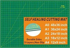 Self Healing Cutting Mat: 24 x 36 inch Green Large 5-Ply Double-Sided Durable...
