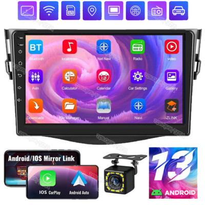 Camera Carplay For Toyota RAV4 2006-2012 Android13 GPS WiFi SWC Car Stereo Radio