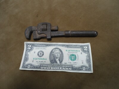Vintage - Stillson No.8 Mini Pipe Wrench Walworth Mfg. 7 Inch  made in USA