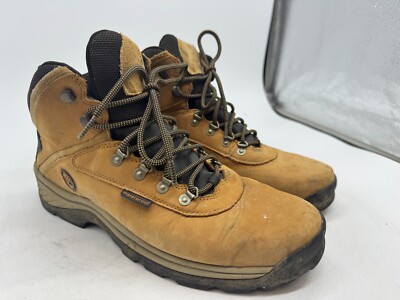 Timberland White Ledge Hiking Boots Women's Mustard Leather Lace-Up Ankle - 13