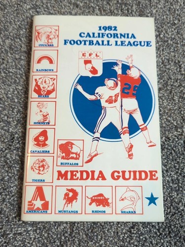 1982 California Football League Semi-pro Football League Guide! *ENDS ON 30th