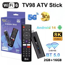 Android 14 TV Stick 4k HD Dual WiFi 5G Smart TV Box Streaming Media Player