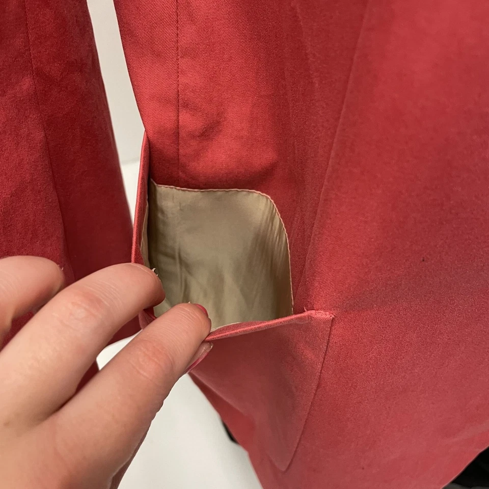 Gant Men's SALMON Pink Sport Coat COTTON Jacket TROPICAL Island Blazer 44 - Изображение 3 из 4