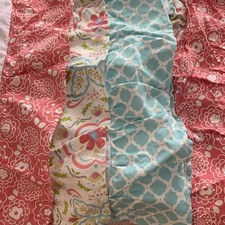 GIRLS NURSERY Peanut Shell Mila Crib Bedskirt 3 Tiers Of Ruffles. BEAUTIFUL