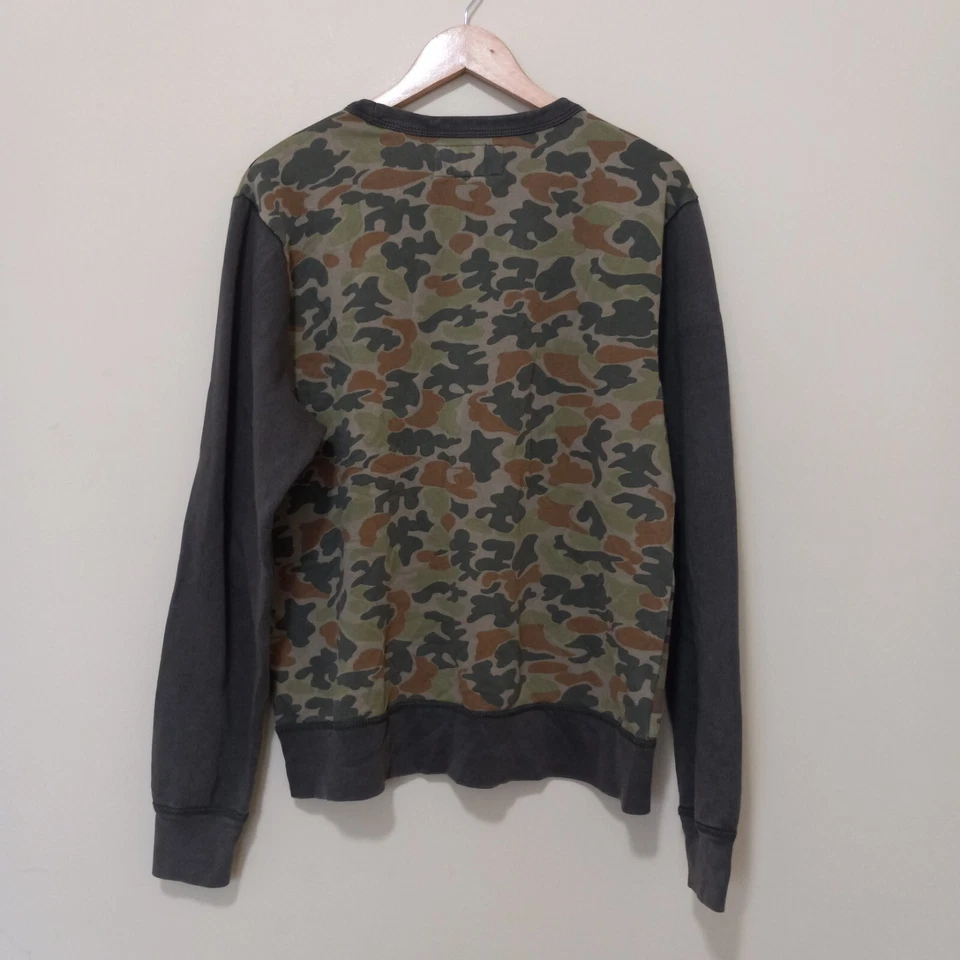 Moletom feminino RALPH LAUREN denim e suprimentos verde camuflado mistura de algodão tamanho G - Imagem 3 de 3