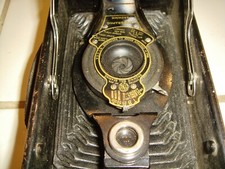 EASTMAN KODAK No. 2A Folding Cartridge Hawk-Eye Model Brownie Cameras Black