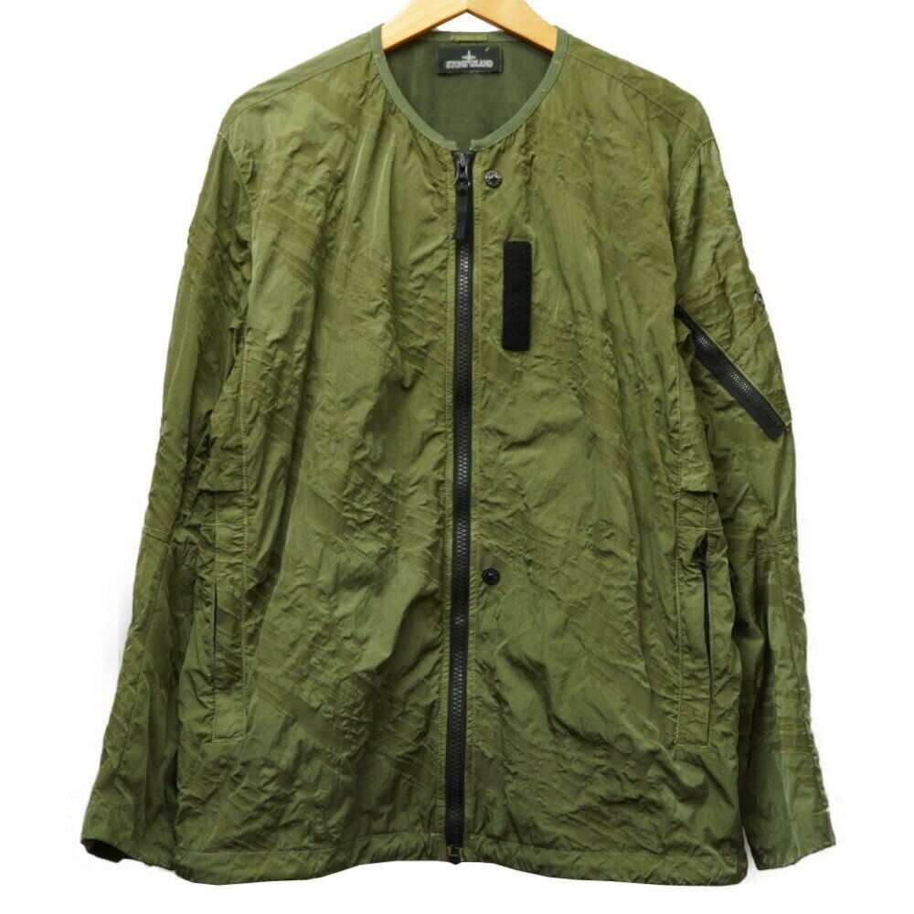 Stone Island Shadow Project Zip Bomber Jacket Green Nylon Stone Island Shadow Project Zip Bomber Jacket Green Nylon