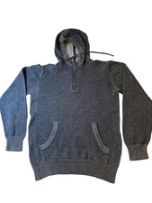 Stormtech Mens Hoodie Size Large Quarter Zip Dark Gray Performance